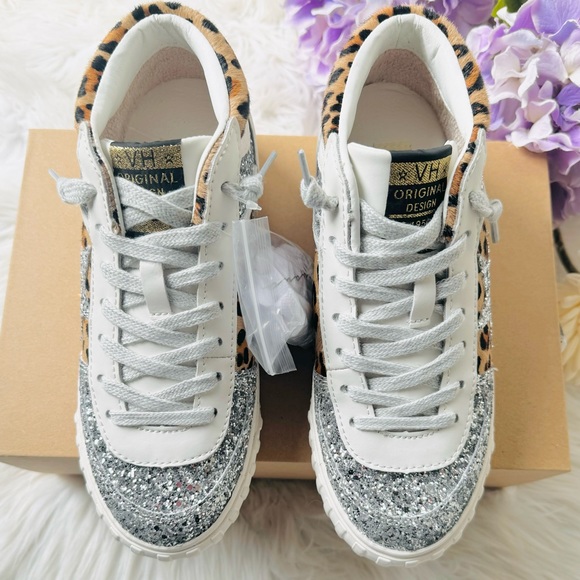 Vintage Havana Always Glitter Leopard High Top Sneakers - Picture 2 of 7